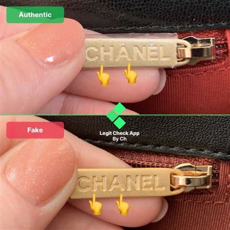 fake chanel bag zipper|how to authenticate chanel bag.